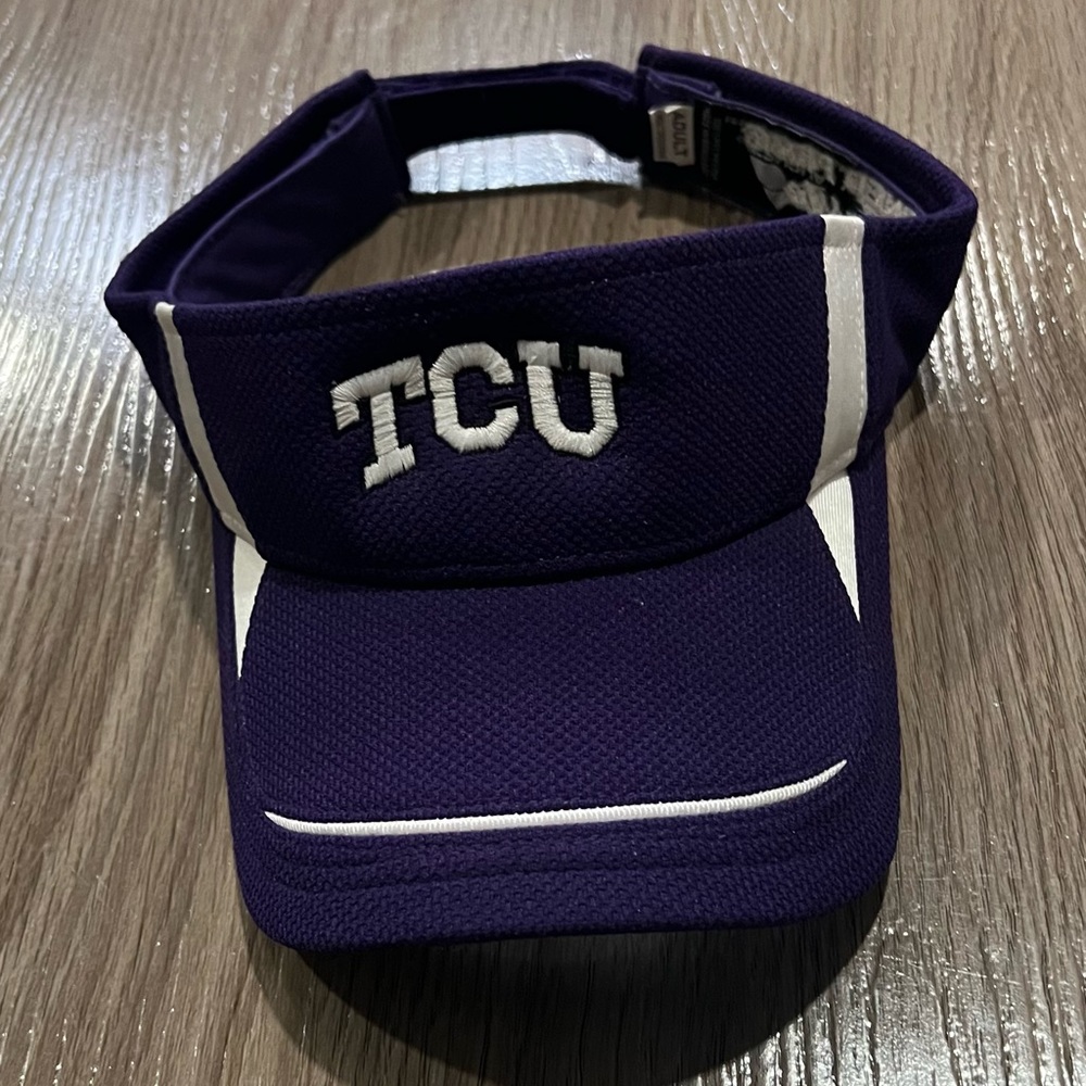 TCU Hat Visor Horned Frogs Purple Adjustable Horned Frog Classic Embroidered